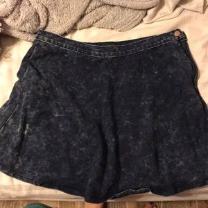 High waisted acid wash denim skirt size 31